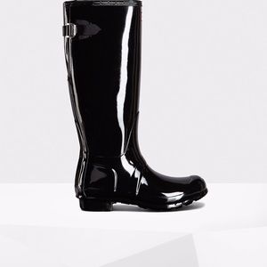 Black Hunter Adjustable (Wide-Calf) Boots